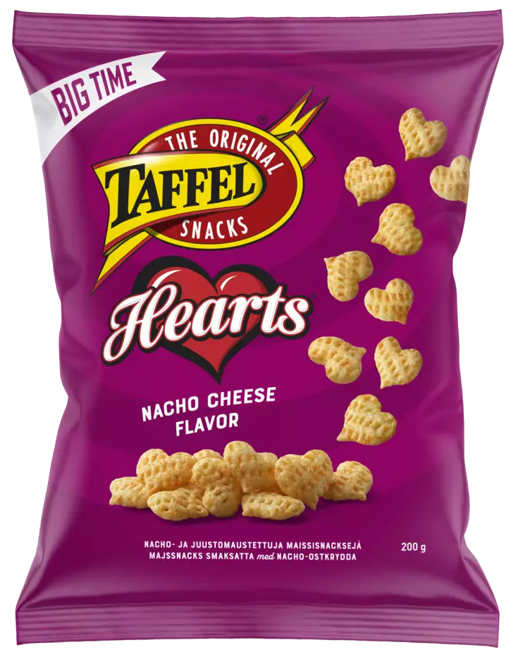 TAFFEL HEARTS 200G - Sipsit ja snacksit - 6410380049669 - 1