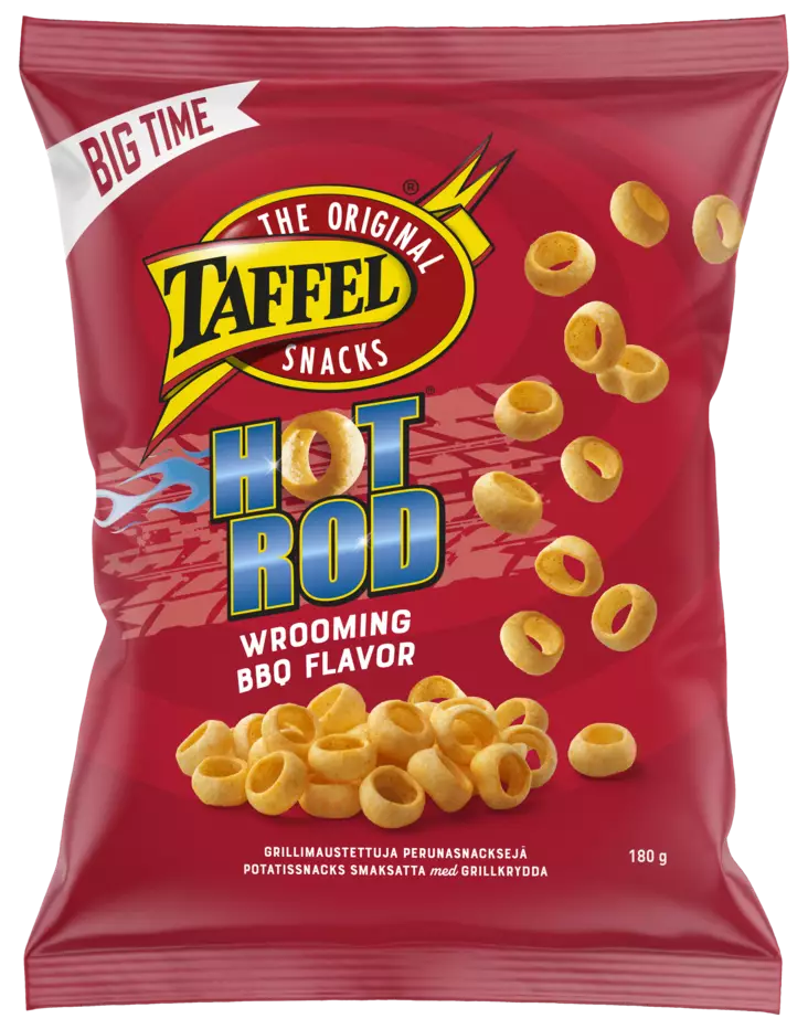 TAFFEL HOT ROD 180G - Sipsit ja snacksit - 6410380049799 - 1