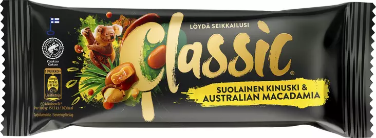 VALIO CLASSIC SALT KINUSKI & MACADAMIA - Jäätelötikut - 6430064407769 - 1