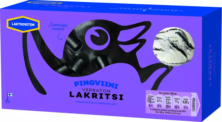 VALIO PINGVIINI LAKRITSI LAKT. - Jäätelötuutit - 6430064408049 - 1